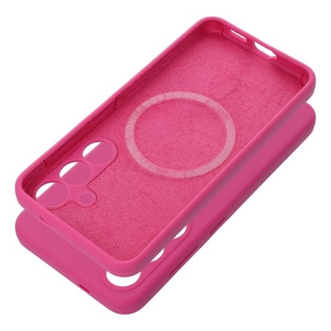 Futerał do Samsung S26 Silicone 2mm (camera protection) zgodny z MagSafe róż