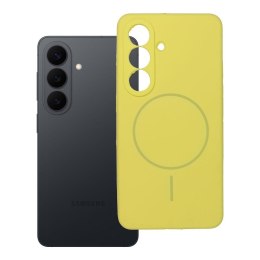 Futerał do Samsung S26 Silicone 2mm (camera protection) zgodny z MagSafe żółty
