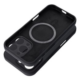 Futerał do iPhone 15 PRO Silicone 2mm (camera protection) zgodny z MagSafe czarny