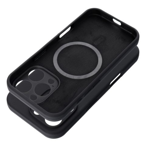 Futerał do iPhone 15 PRO Silicone 2mm (camera protection) zgodny z MagSafe czarny