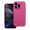 Futerał do iPhone 15 Silicone 2mm (camera protection) zgodny z MagSafe róż
