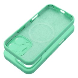 Futerał do iPhone 16 PRO MAX Silicone 2mm (camera protection) zgodny z MagSafe miętowy