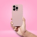Futerał do iPhone 16 PRO Silicone 2mm (camera protection) zgodny z MagSafe pudrowy róż