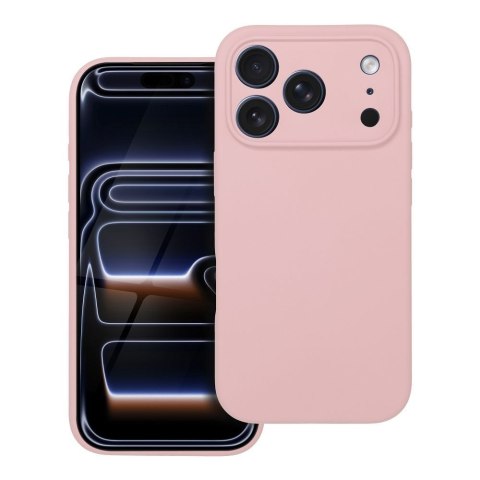 Futerał do iPhone 17 PRO Silicone 2mm (camera protection) zgodny z MagSafe pudrowy róż