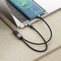 Kabel 2w1 USB C do USB C / USB C Hoco 5A 100W 1,2 m U139 czarny