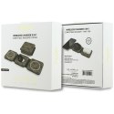 Ładowarka indukcyjna 3w1 zgodna z MagSafe 15W GUESS GUE005440 brązowa