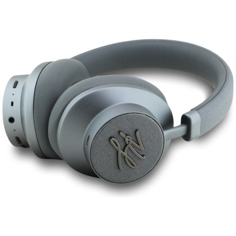 Słuchawki bezprzewodowe nauszne ANC KARL LAGERFELD Grained Initials KF003084 szare