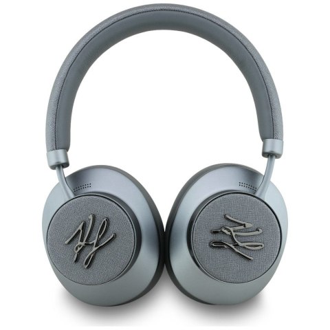 Słuchawki bezprzewodowe nauszne ANC KARL LAGERFELD Grained Initials KF003084 szare