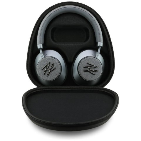 Słuchawki bezprzewodowe nauszne ANC KARL LAGERFELD Grained Initials KF003084 szare