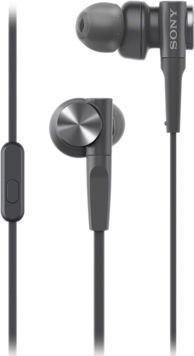 Słuchawki przewodowe douszne Jack 3,5 mm Sony MDR-XB55APB czarne
