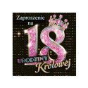 Zaproszenia 10szt. KW LUX 18 Urodziny - 11