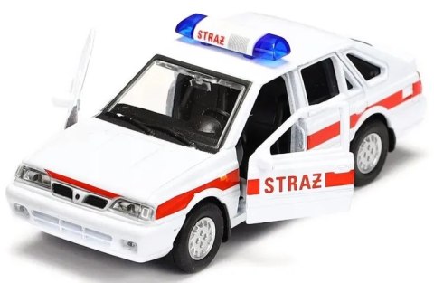 Auto metalowe WELLY 1:34 PRL POLONEZ STRAŻ
