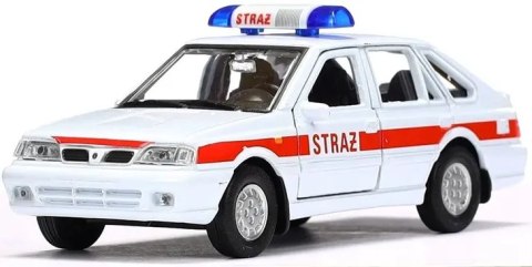 Auto metalowe WELLY 1:34 PRL POLONEZ STRAŻ