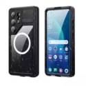 Etui na Samsung S26 ULTRA wodoodporne Shellbox Mars z metalowym ringiem czarne