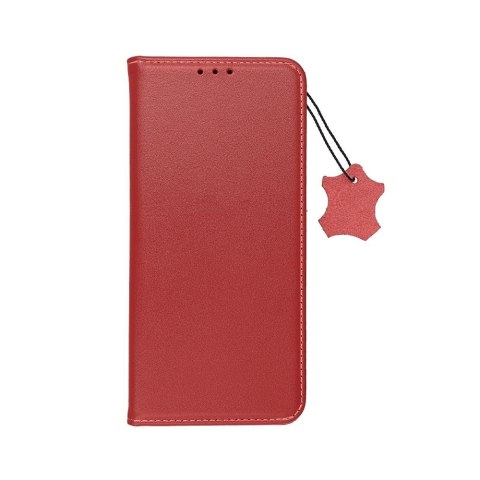 Etui z klapką na Samsung A37 5G Smart Pro Book skórzane bordowe