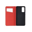 Etui z klapką na Samsung A37 5G Smart Pro Book skórzane bordowe