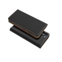 Etui z klapką na Samsung A55 5G Smart Pro Book skórzane czarne