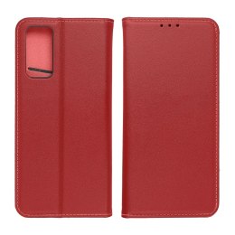 Etui z klapką na Samsung S26 Smart Pro Book skórzane bordowe