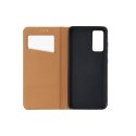 Etui z klapką na Samsung S26 Smart Pro Book skórzane brązowe