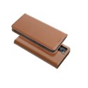 Etui z klapką na iPhone 16e (SE 4 2025) Smart Pro Book skórzane brązowe