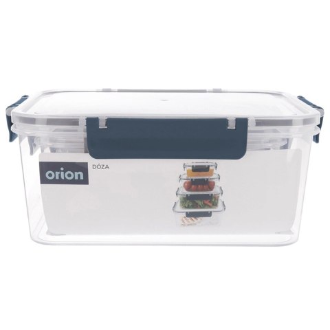 Pojemniki Zestaw 4 szt. Kwadrat Szczelny ORION Zmywarka/Mikrofala 2,9 L