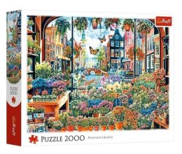 Puzzle 2000 Kwiaciarnia w Amsterdamie TREFL