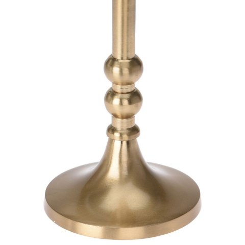 Świecznik Aluminiowy Stojak na Długą Świecę Świeczkę Złoty ORION 17 cm