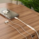 Adapter AUX USB C do Jack 3,5 mm Hoco LS30 biały