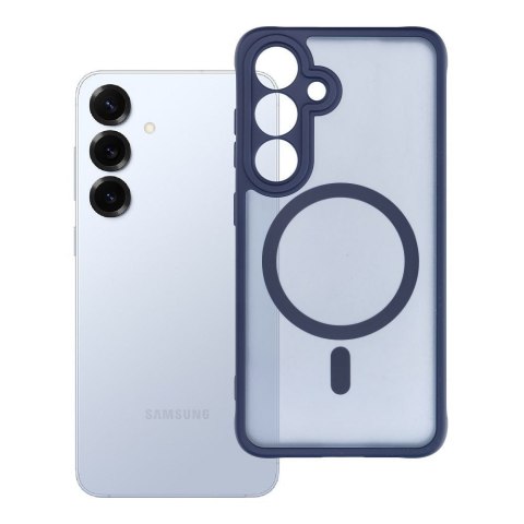 Etui na Samsung S25 Full Matte Mag Cover zgodne z MagSafe niebieskie