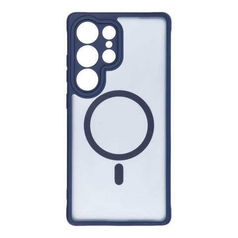 Etui na Samsung S25 Full Matte Mag Cover zgodne z MagSafe niebieskie