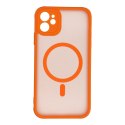 Etui na iPhone 11 Full Matte Mag Cover zgodne z MagSafe pomarańczowe