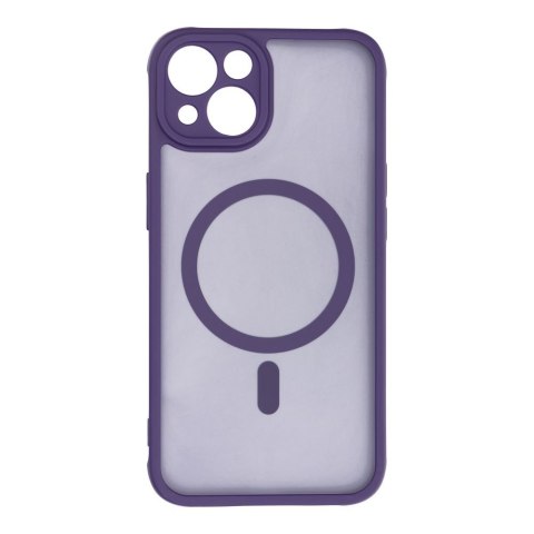 Etui na iPhone 13 Full Matte Mag Cover zgodne z MagSafe fioletowy