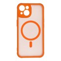Etui na iPhone 14 Full Matte Mag Cover zgodne z MagSafe pomarańczowe