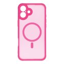 Etui na iPhone 15 Full Matte Mag Cover zgodne z MagSafe różowy