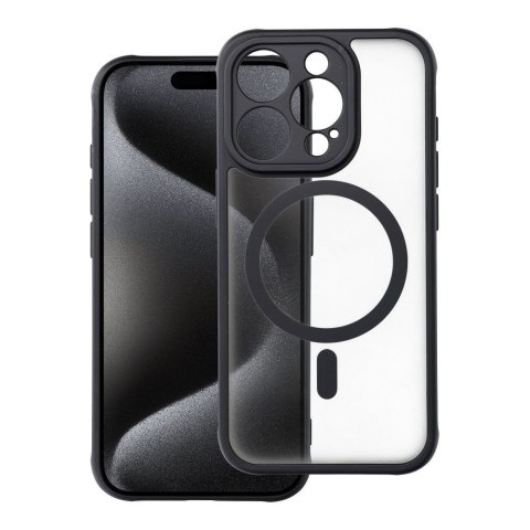Etui na iPhone 15 PRO Full Matte Mag Cover zgodne z MagSafe czarne
