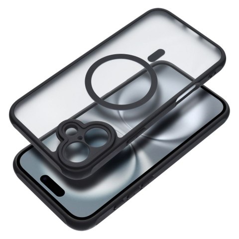 Etui na iPhone 16 PLUS Full Matte Mag Cover zgodne z MagSafe czarne