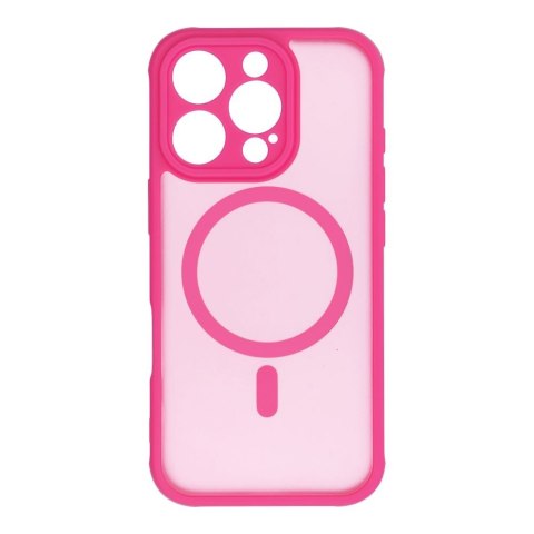 Etui na iPhone 16 PRO Full Matte Mag Cover zgodne z MagSafe różowy