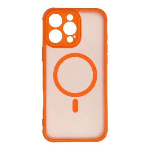 Etui na iPhone 16 PRO MAX Full Matte Mag Cover zgodne z MagSafe pomarańczowe