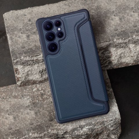 Etui z klapką na Samsung A23 5G Razor Book niebieskie