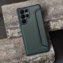 Etui z klapką na Samsung A36 5G Razor Book ciemnozielone