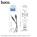Kabel AUX Jack 3,5 mm do USB C Hoco 1 m UPA19 czarny