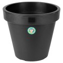 Doniczka ogrodowa plastikowa czarna okrągła 48 cm