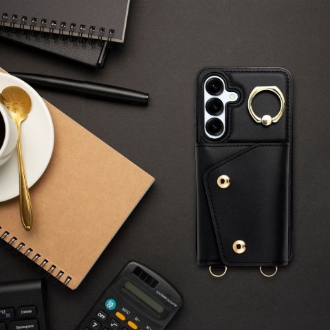 Etui na Samsung A15 5G Wonder z portfelem czarne