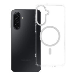Etui na Samsung A17 Frame Clear Hybrid Mag Cover zgodny z MagSafe transparentne