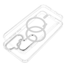 Etui na Samsung A17 Frame Clear Hybrid Mag Cover zgodny z MagSafe transparentne