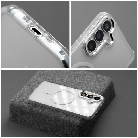 Etui na Samsung A27 Frame Clear Hybrid Mag Cover zgodny z MagSafe transparentne
