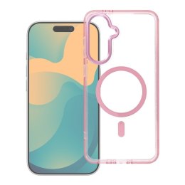 Etui na Samsung A27 Frame Cleear Hybrid Mag Cover zgodny z MagSafe pudrowy róż