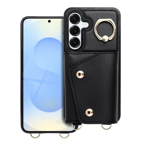 Etui na Samsung S25 EDGE Wonder z portfelem czarne