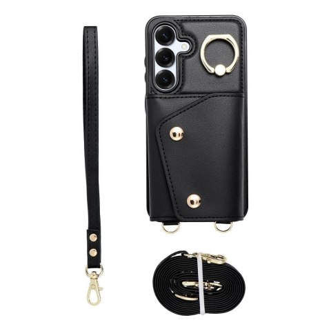 Etui na Samsung S25 EDGE Wonder z portfelem czarne