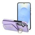 Etui na Samsung S25 EDGE Wonder z portfelem liliowe